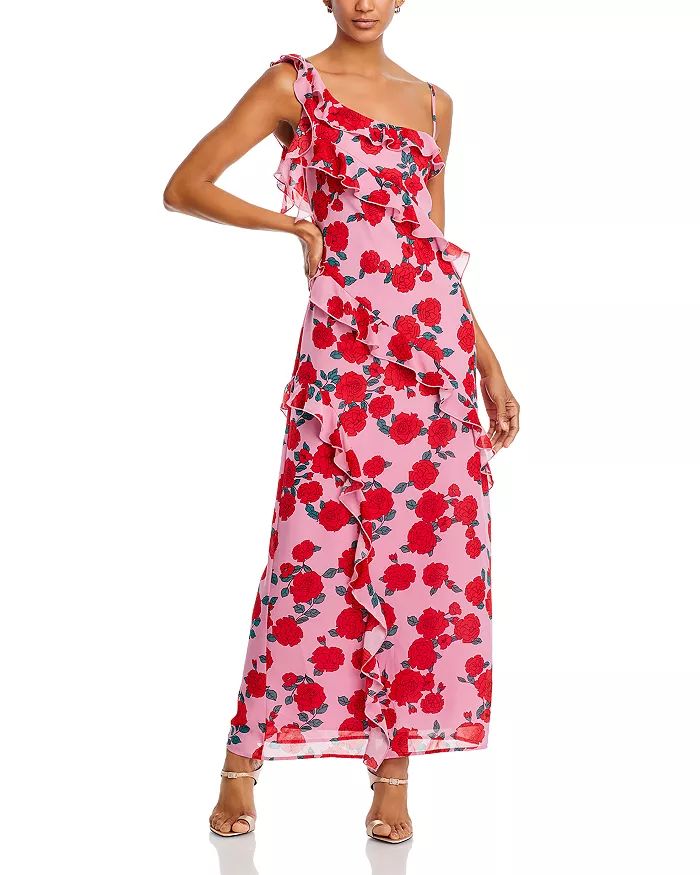 Rosaline Ruffled Asymmetric Maxi Dress | Bloomingdale's (US)