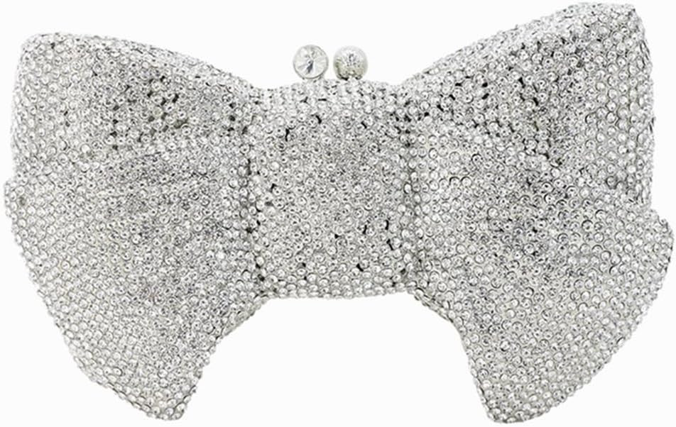 DJBM Sweet Bow Rhinestone Crystal Evening Clutch Diamond Evening Bags Purses and Handbags for Wom... | Amazon (US)