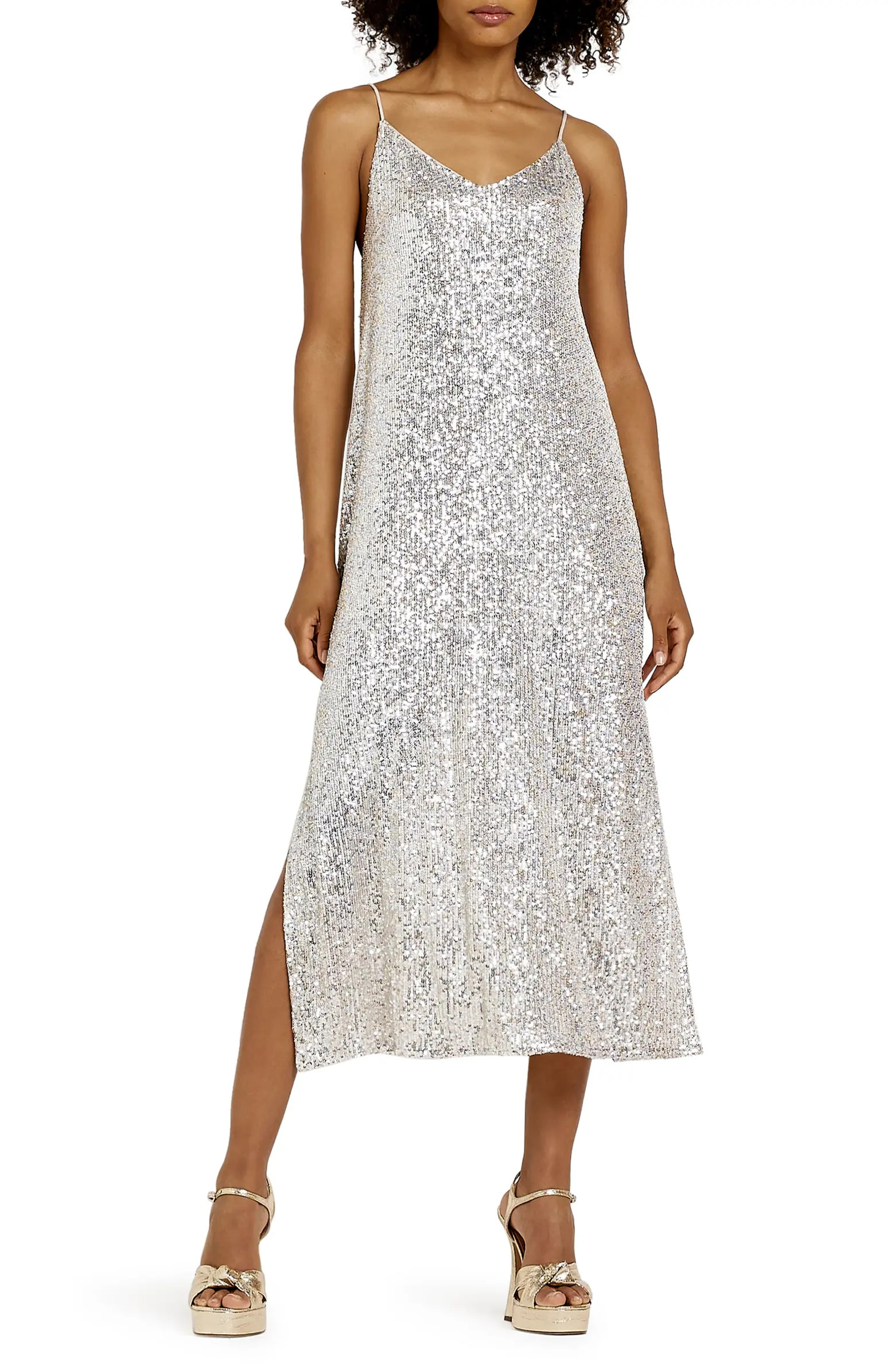 River Island Addison Sequin Slipdress | Nordstrom | Nordstrom