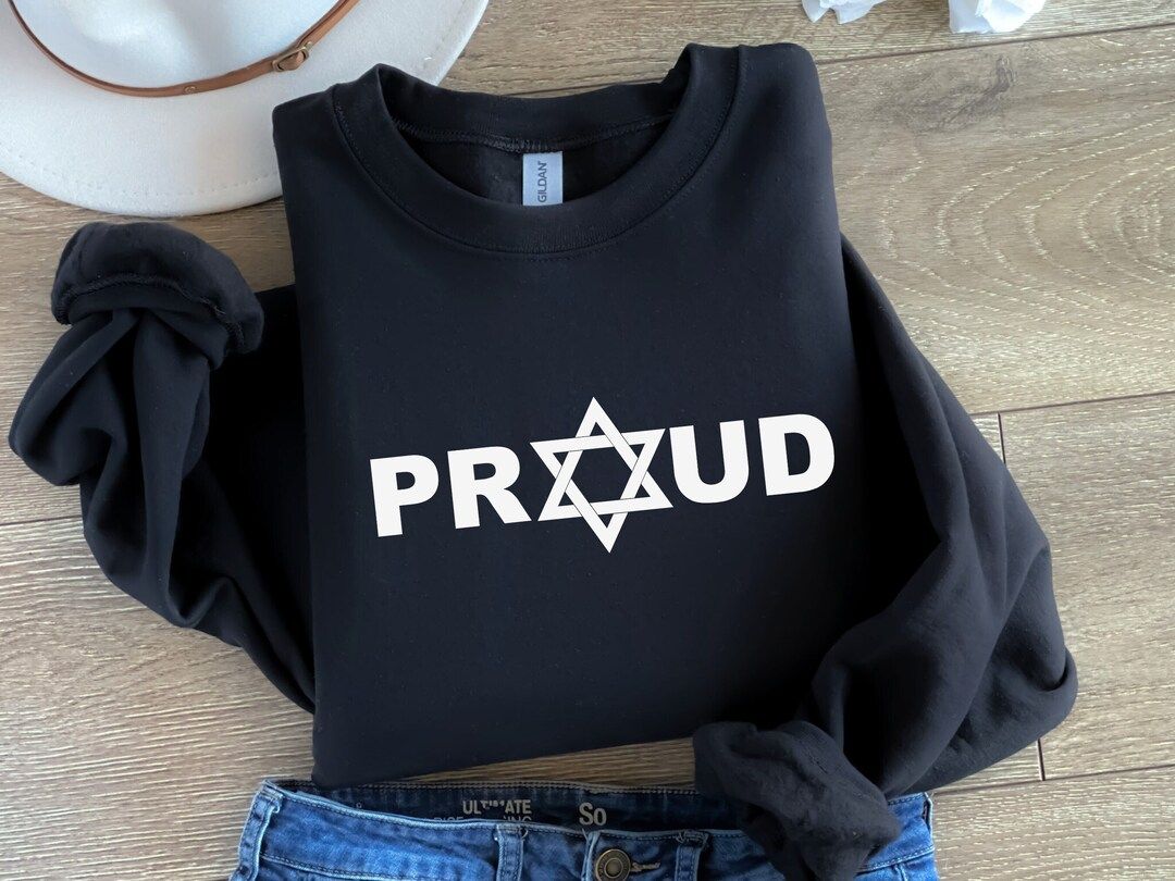 Proud Jewish Sweatshirt Hanukkah Gift Israel Sweater Jewish - Etsy | Etsy (US)