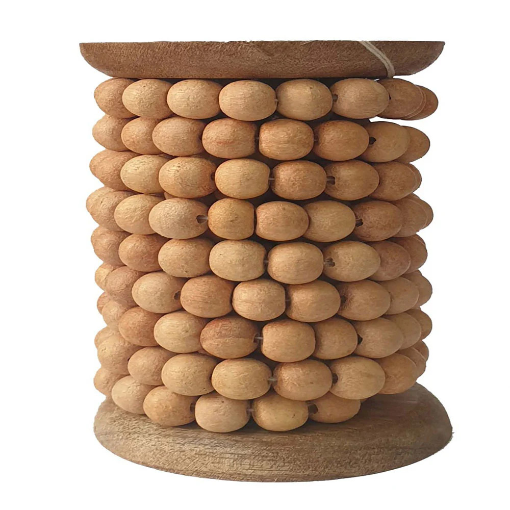 Wood Bead Garland, Natural, 8' | CG Hunter