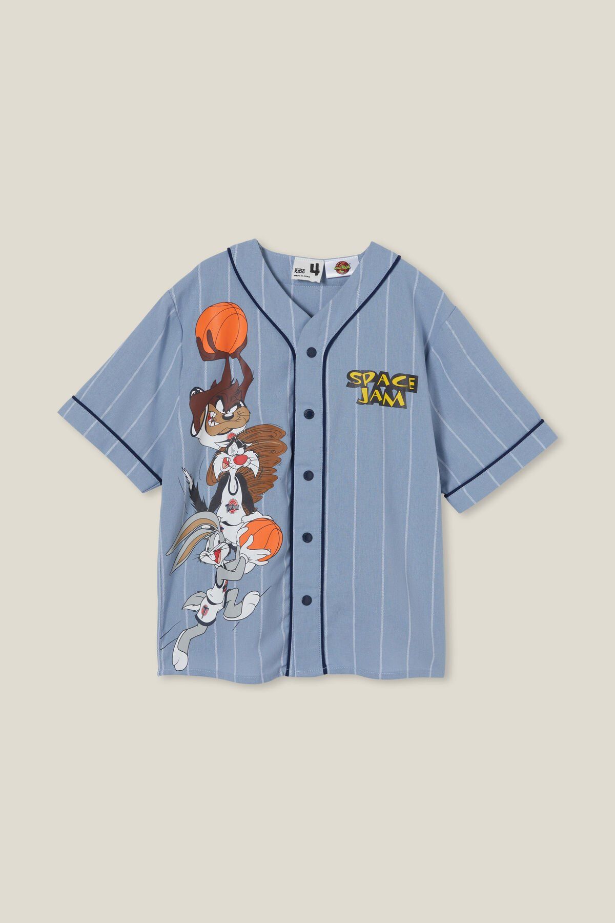 Space Jam License Baseball Short Sleeve Shirt | Cotton On (US)