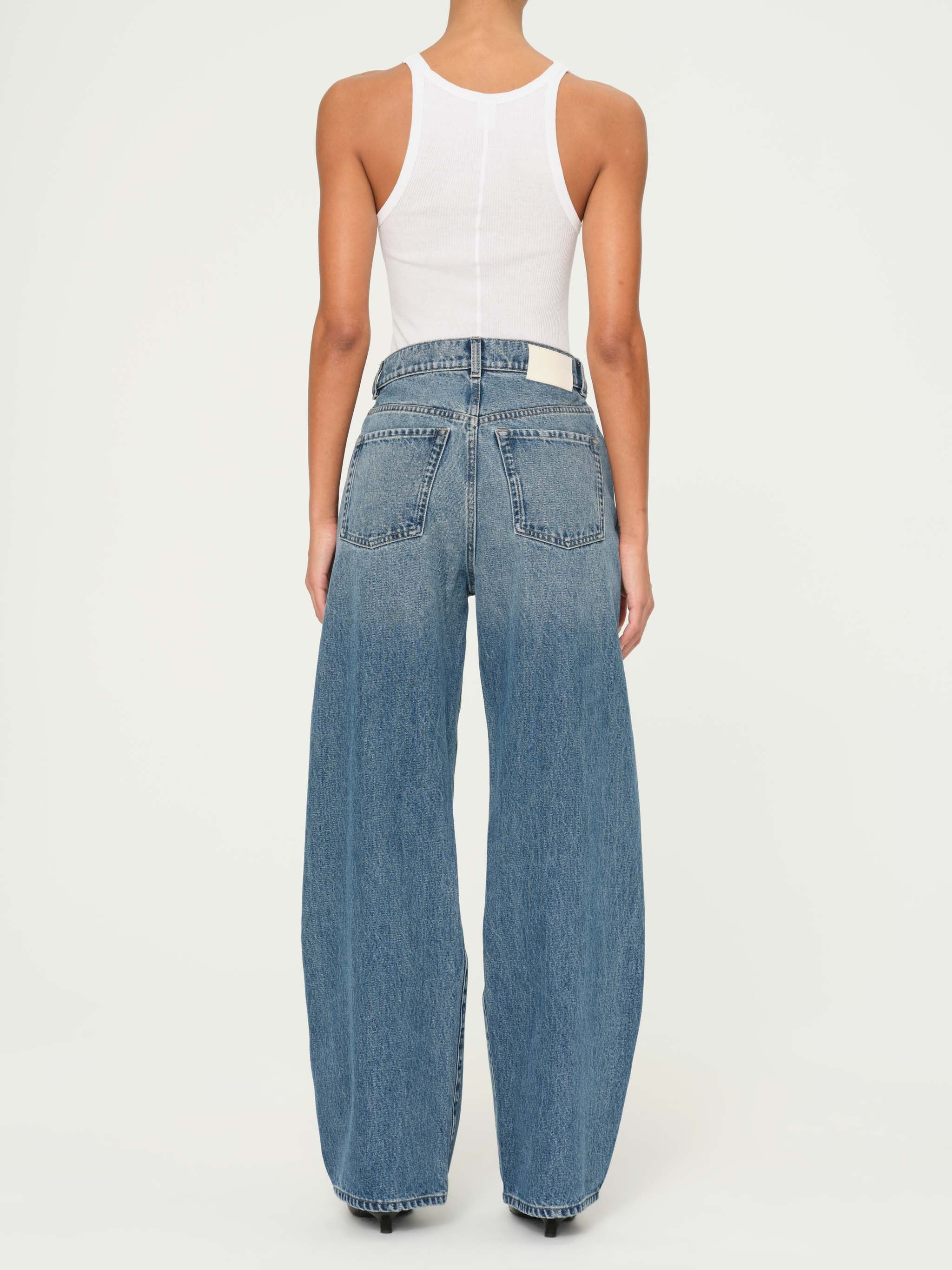 Taylor Relaxed Barrel Ultra High Rise 31" Jeans | Endless Sea | DL 1961 Women