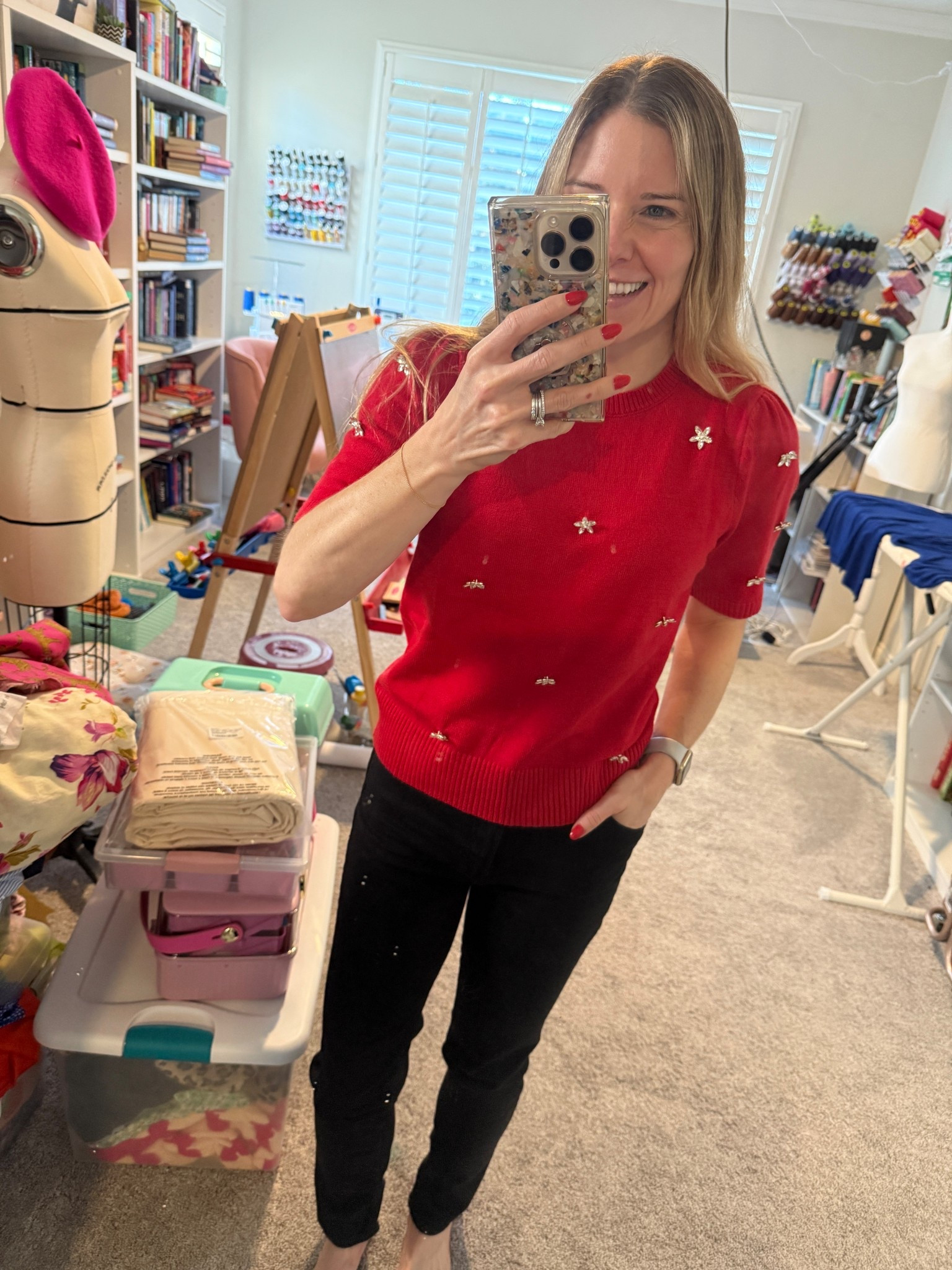 Sewing day holiday outfit 

#LTKootd #LTKHoliday #LTKGiftGuide