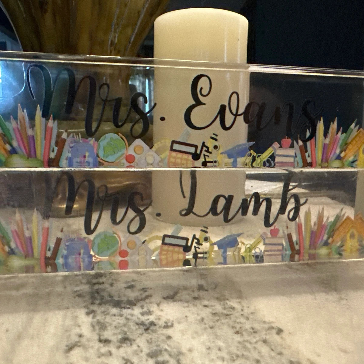 Personalized Teacher Desk Name Plate - Teacher Gift, Custom Teacher Desk Name Plate Plaque, Name ... | Etsy (US)