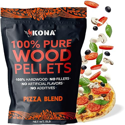 Kona Pizza Blend Wood Smoker Pellets, 100% Natural Hardwood - Rich Smoky Flavor - Ideal for Pizza... | Amazon (US)
