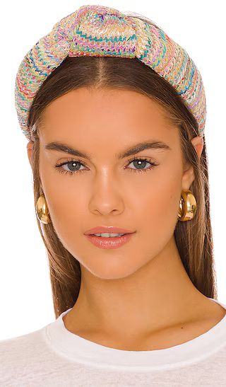 Raffia Knotted Headband in Tuscan Sunset | Revolve Clothing (Global)