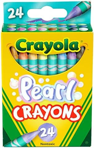 Crayola Pearl Crayons, Pearlescent Colors, 24 Count, Coloring Supplies, Gift for Kids, Ages 3, 4,... | Amazon (US)