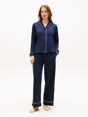 Long Sleeve Shirt & Pant Sleep Set | Tommy Hilfiger | Tommy Hilfiger (US)