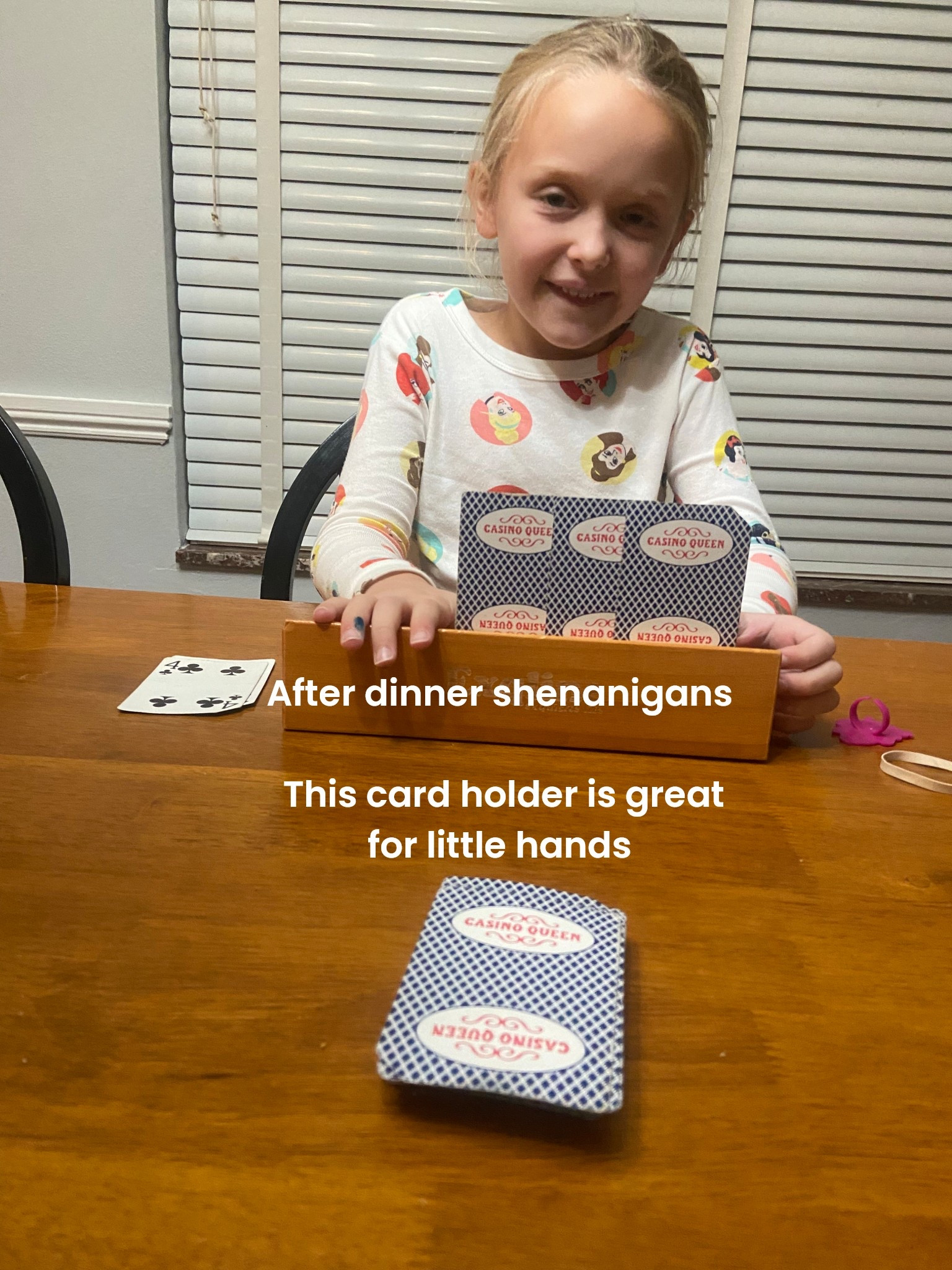 A few quick games of go-fish after dinner to wind down for the night - Lillian won both! 


#amazon #under25 #cardgame #kidsgame #gofish #cards

#LTKFindsUnder50 #LTKFamily #LTKKids