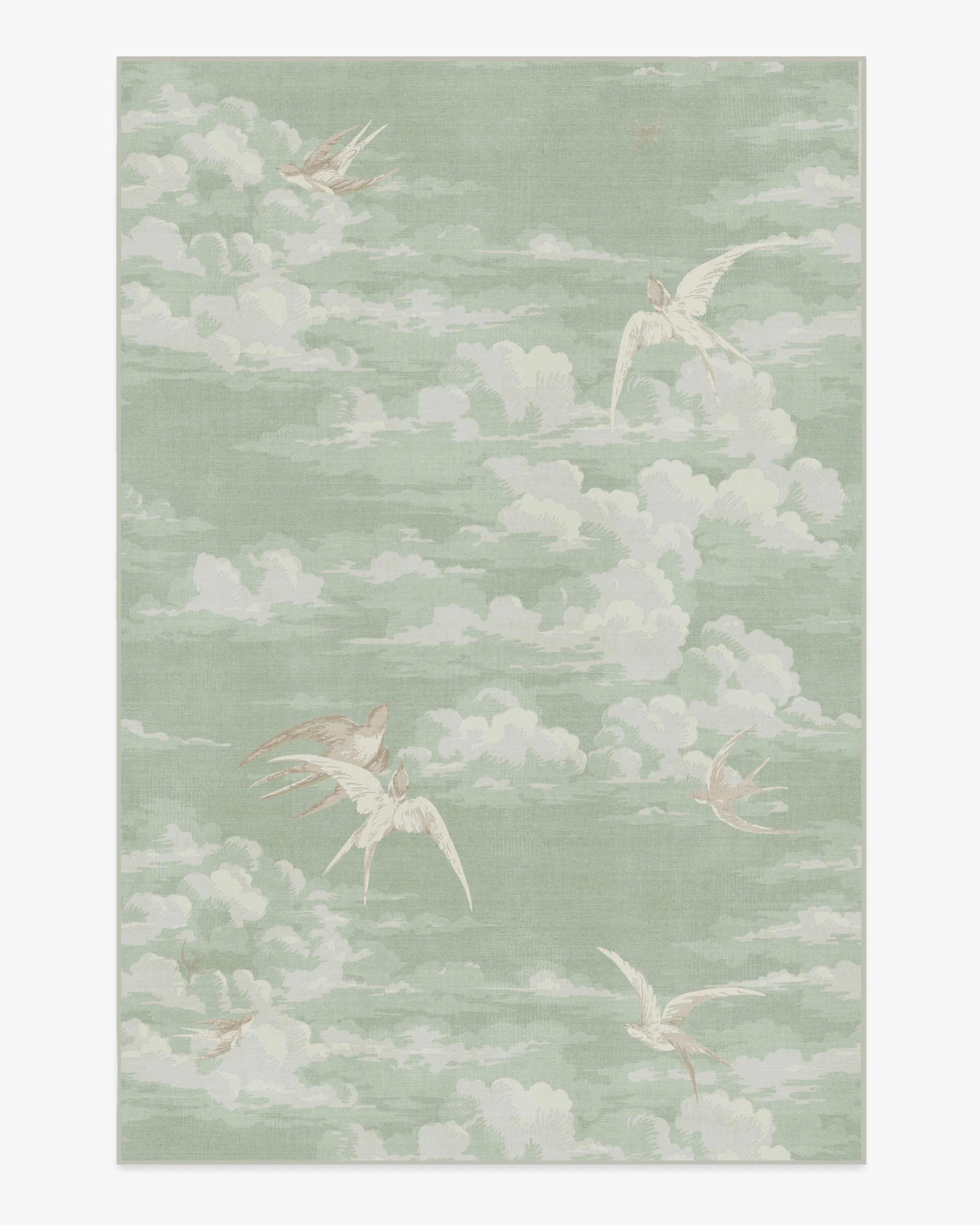 Silvi Clouds Seaspray Rug | Ruggable
