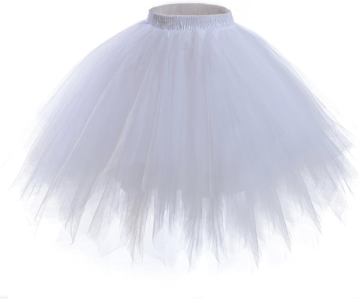 AWAYTR Adult Tutus Skirts for Women - 4 Layers Tutu Skirt for Halloween Costume | Amazon (US)