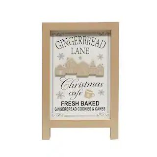 12" Gingerbread Lane Tabletop Easel Sign by Ashland® | Michaels | Michaels Stores