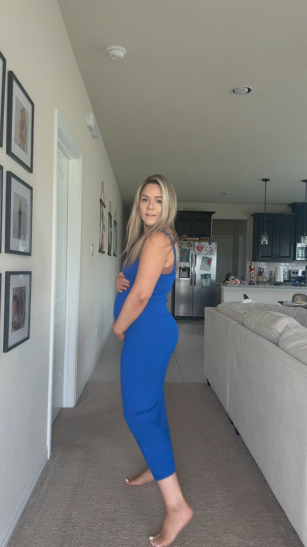 Love this dress with a bump & so easy to throw on a kimono to mix it up ❤️ I’m wearing a medium at 14 weeks pregnant! #amazon #amzazonfinds #bumpfriendly #pregnancy#pregnant #pregnantstyle 

#LTKFamily #LTKFindsUnder50 #LTKBump