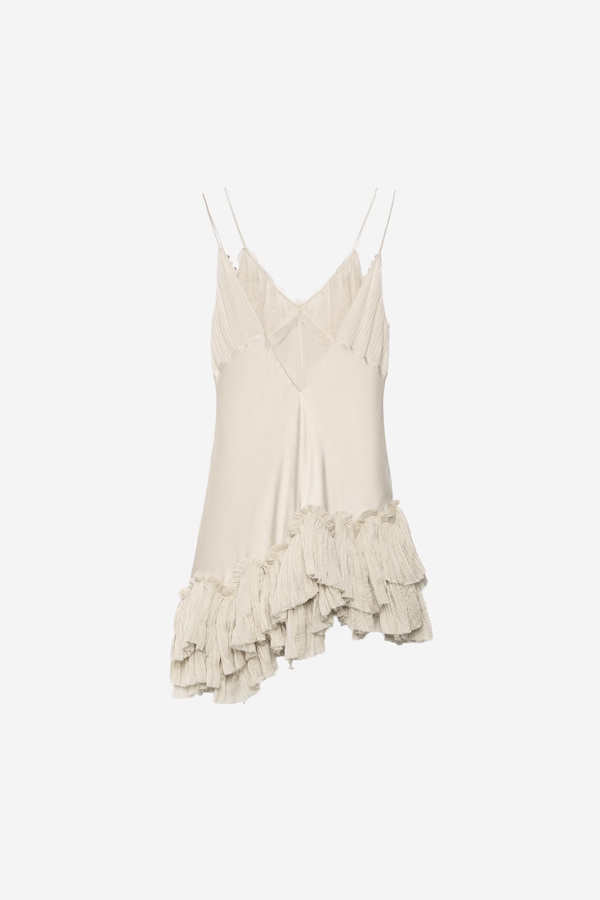 ASYMMETRIC RUFFLED DRESS - THE ITEM | Zara US