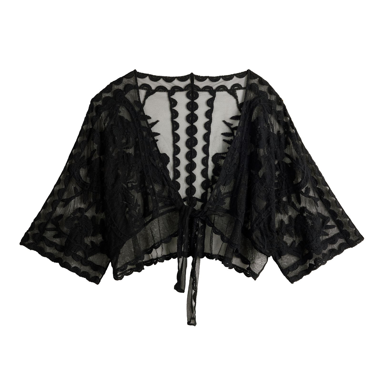 Women's LC Lauren Conrad Lace Tie Front Top | Kohl's