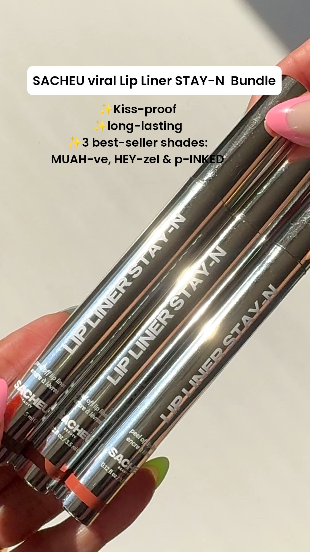 SACHEU viral Lip Liner STAY-N bundle.. 



#LTKgrwm #LTKBeauty #LTKGiftGuide