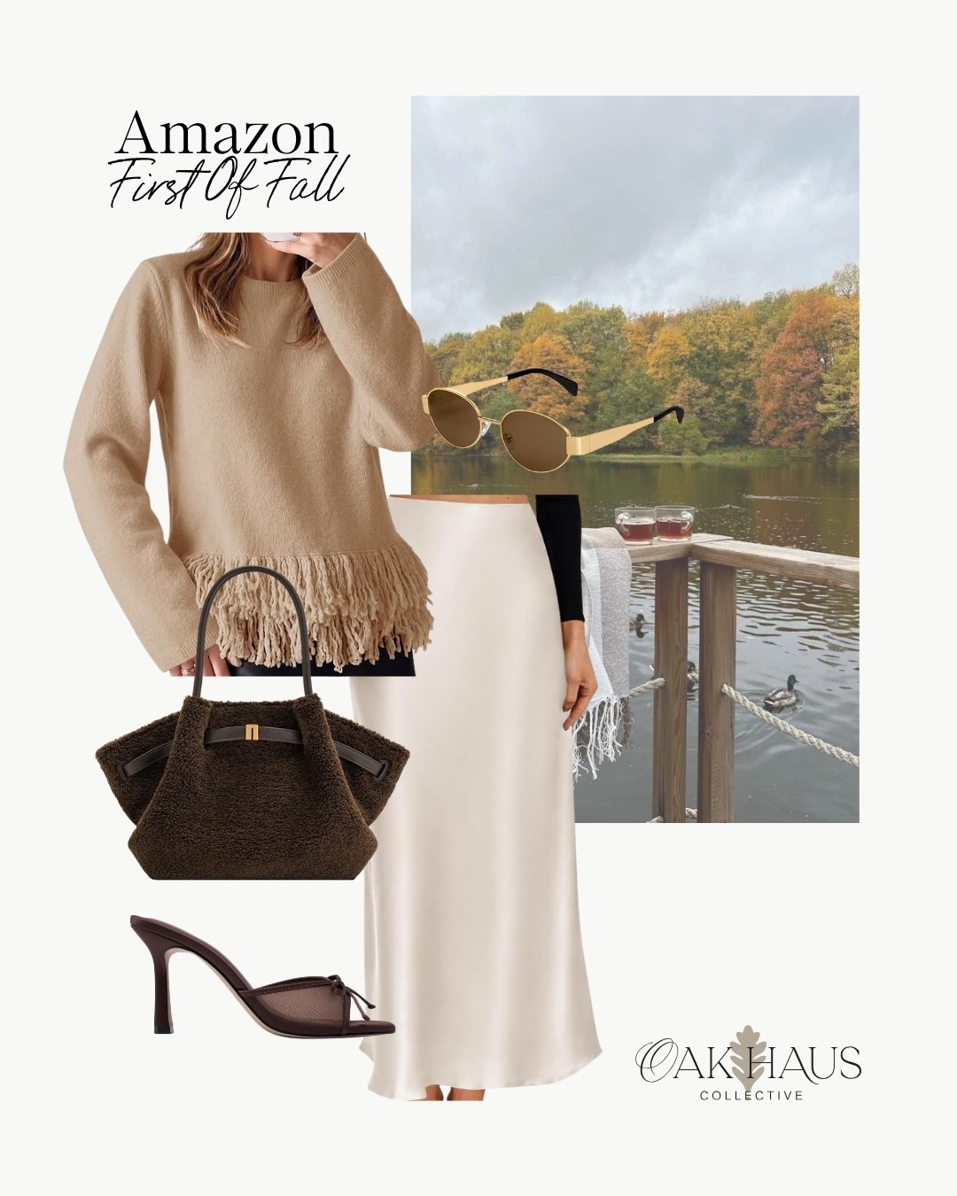 Amazon, First Of Fall, Skirt, Sweater, Seasonal, Fall, Bag, Accessories, Heels, Sunglasses

#LTKOver40