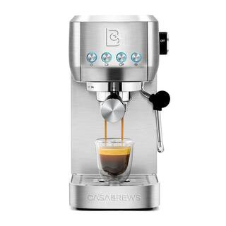 CASABREWS 3700 Essential 20-Cups Sliver Stainless Steel Espresso Machine with Space Saving Design... | The Home Depot