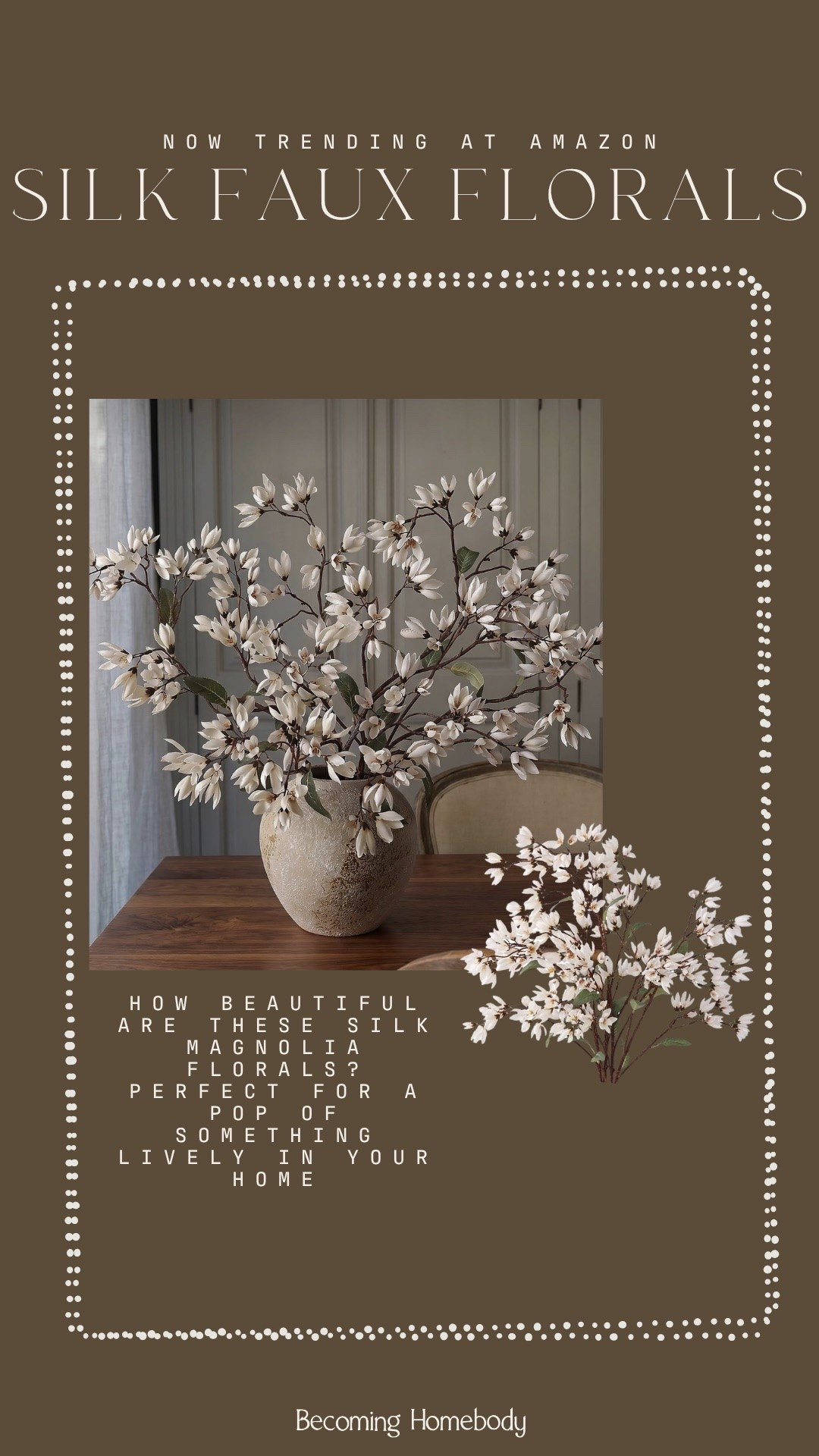 Silk faux florals from Amazon 🤍 such a pretty and elegant decor find!

#LTKHome