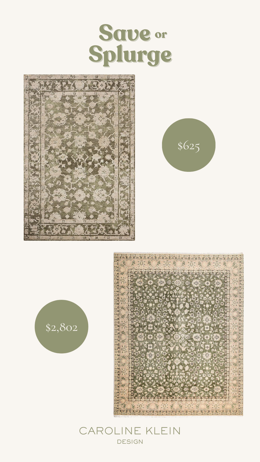 Save or Splurge: Olive Area Rug 

 #LTKHome