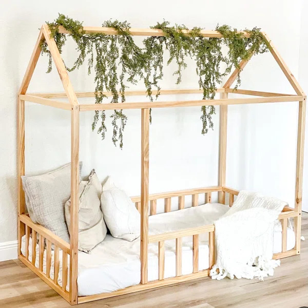 Montessori House Bed With Rails - Crib | Wayfair Professional