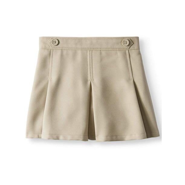 Wonder Nation Toddler Girls School Uniform Twill Scooter Skirt | Walmart (US)