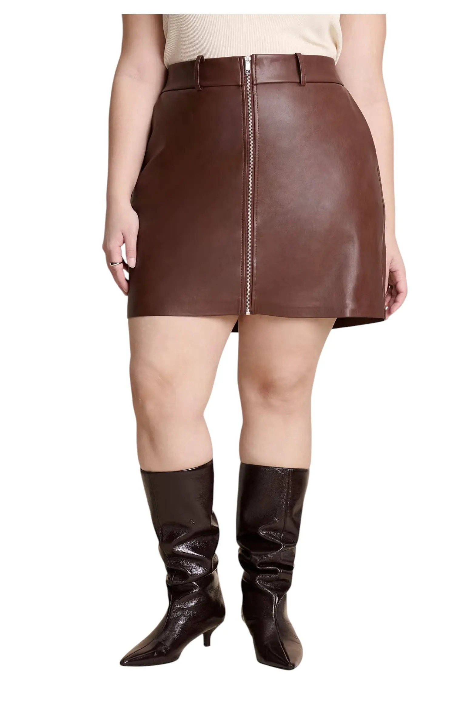 ELOQUII Faux Leather Mini Skirt (Women) | Nordstrom | Nordstrom