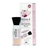 DERMA E Sun Protection Mineral Powder SPF 30 – All Natural Matte Face Powder Sunscreen – Non-Nano Zi | Amazon (US)