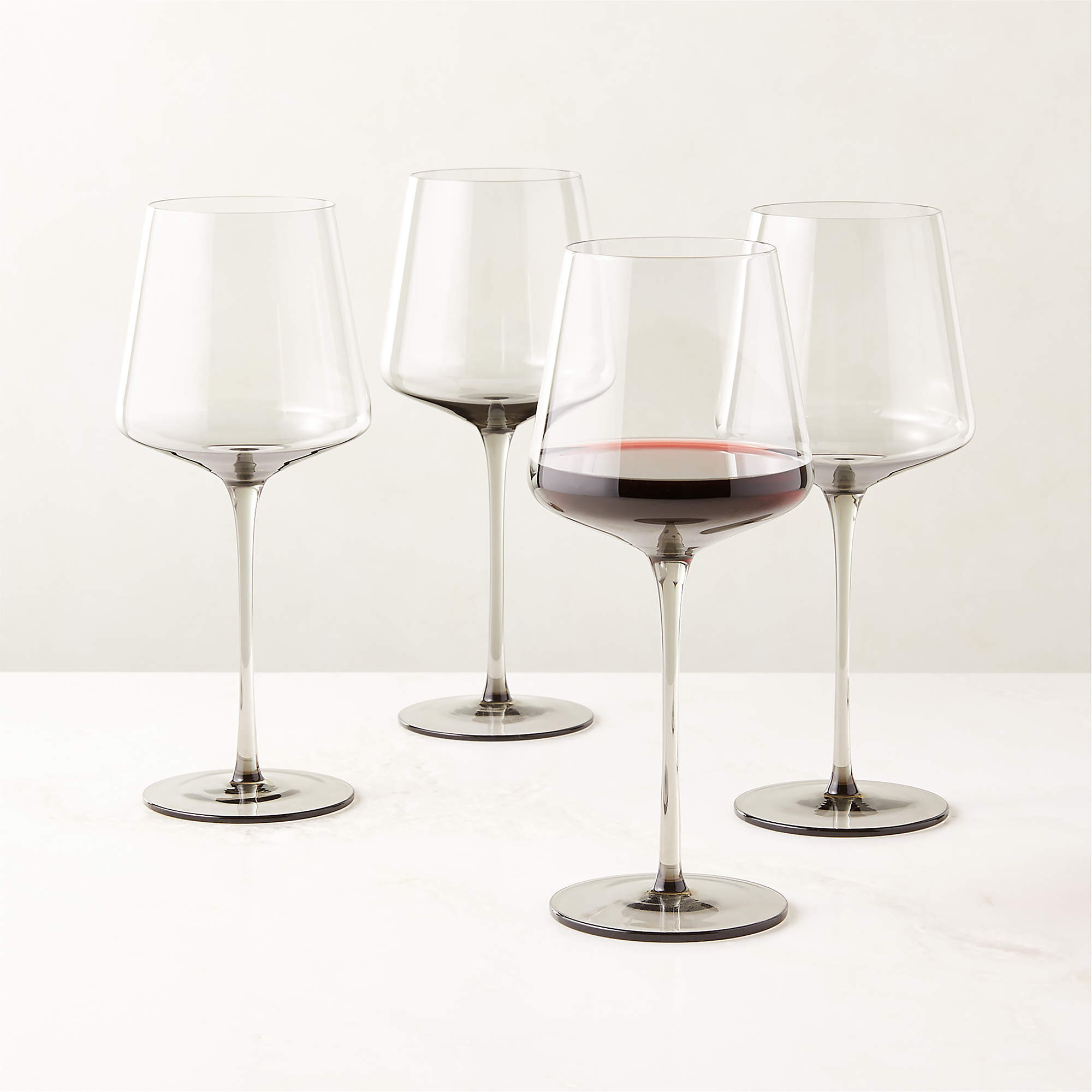 Muse Modern Red Wine Glass Set of 4 + Reviews | CB2 | CB2