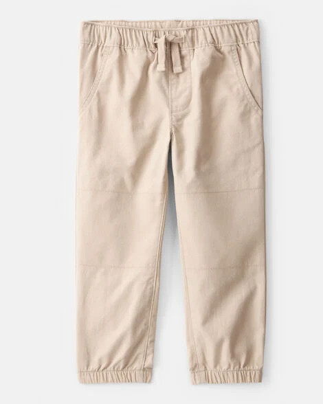 Toddler Boy  Cotton Everyday Pull-On Jogger - Khaki | Carter's | Carter's Inc