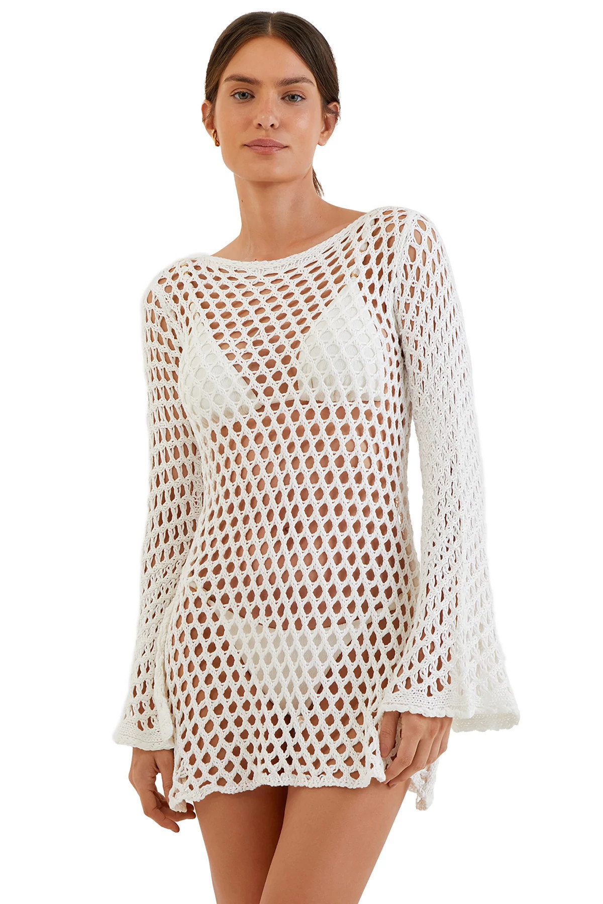 Belle Crochet Mini Cover Up Dress | Everything But Water