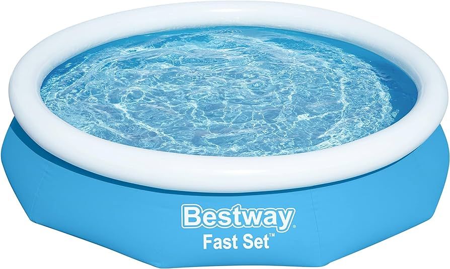 Bestway Fast Set 10’ x 26” Round Inflatable Pool | Amazon (US)