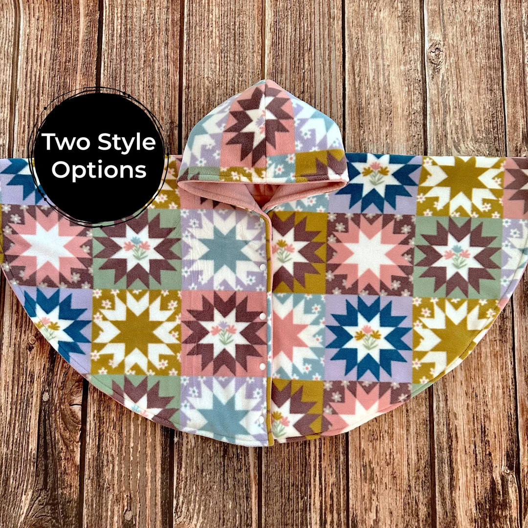 Girl Car Seat Poncho Fleece Car Seat Poncho Toddler Hooded - Etsy | Etsy (US)