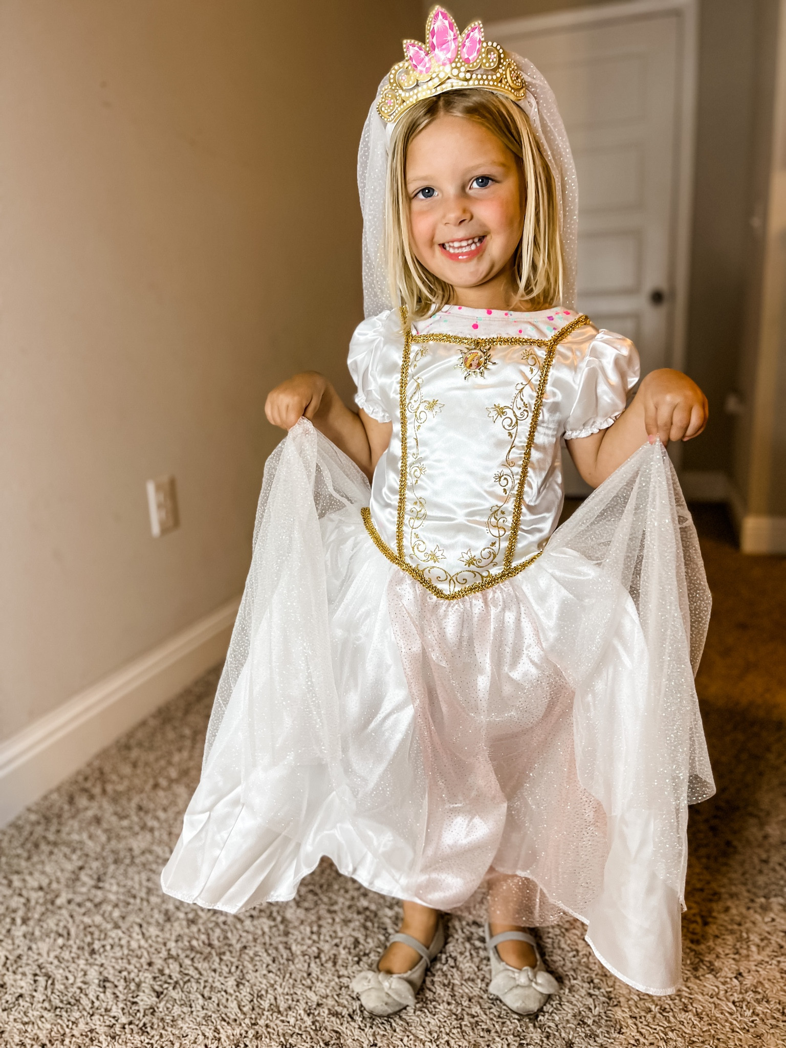 It's not too late to grab your kids Halloween costume. My daughter chose this rapunzel wedding dress costume from @walmart. It was only $15! #kidscostume #rapunzel #halloween #halloweencostume

#LTKkids #LTKHalloween #LTKfamily