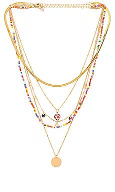 8 Other Reasons Beaded Layered Necklace in Gold from Revolve.com | Revolve Clothing (Global)