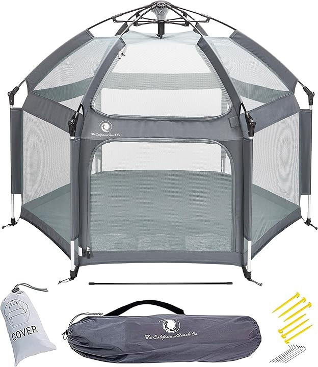 POP 'N GO Baby Playpen - Indoor & Outdoor Playpen for Babies and Toddlers - Baby Beach Tent, Foldable, Portable... | Amazon (US)