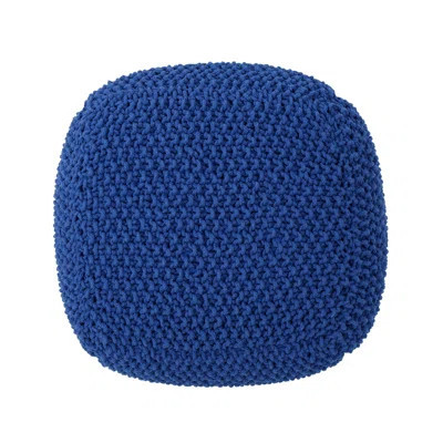Pim Knitted Cotton Cube 20.5 X 20.5 X 16.5 Pouf. | Wayfair North America