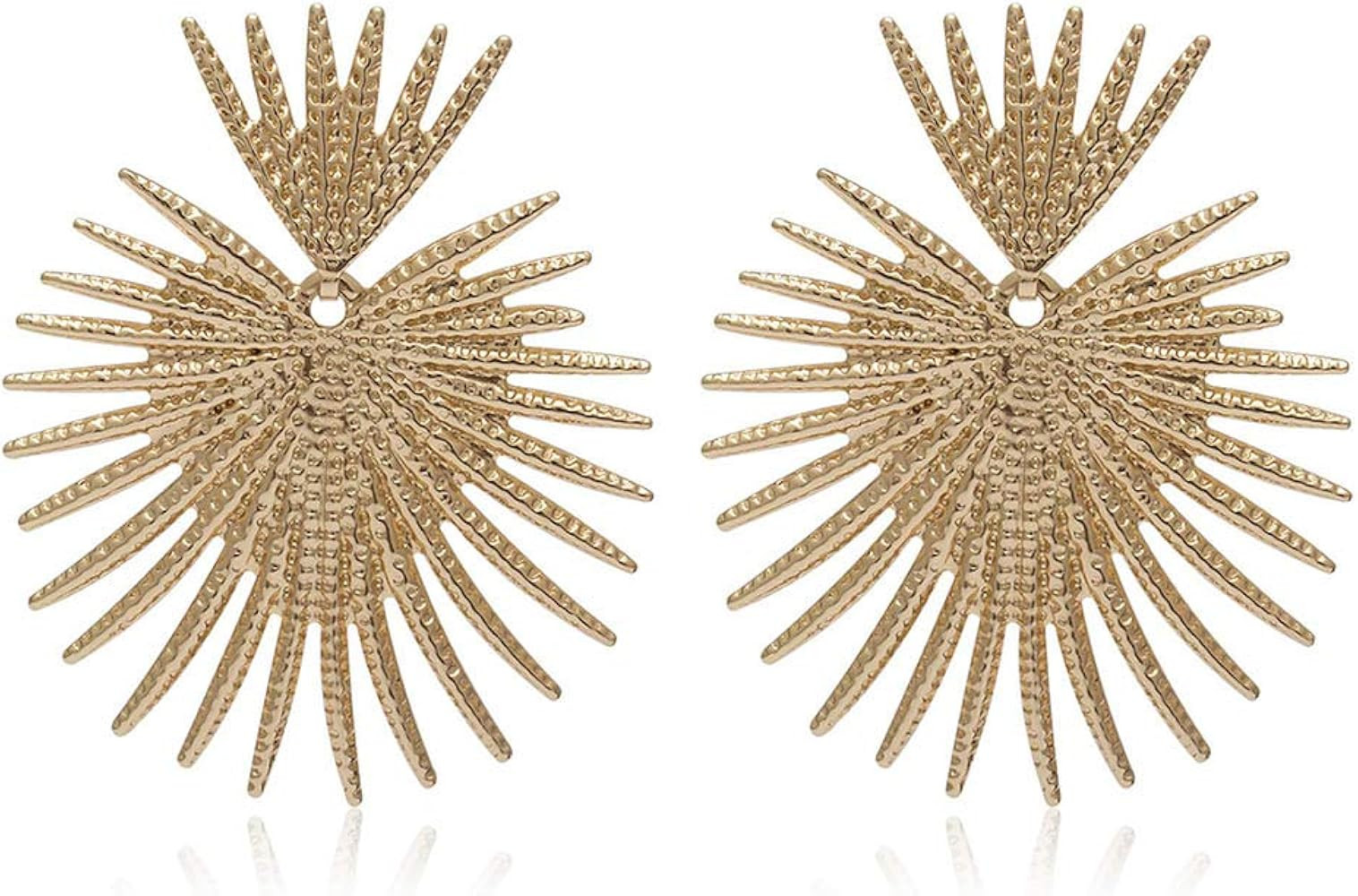 Amazon.com: Bmadge Heart Dangle Earrings Studs Gold Star Statement Earrings Flower Geometric Exag... | Amazon (US)