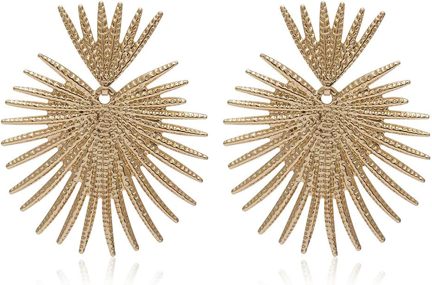 Bmadge Gold Star Flower Geometric Dangle Earrings, Lightweight Studs, Suitable for Any Occasion | Amazon (US)