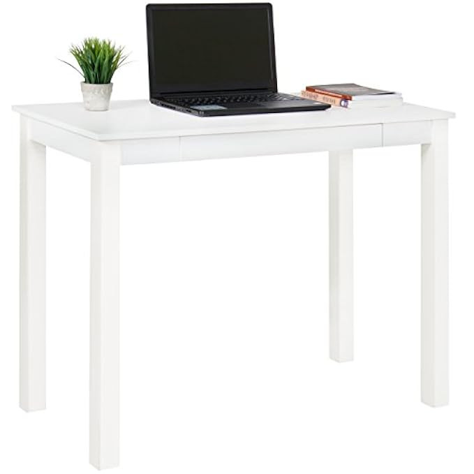 Best Choice Products Writing Study Desk w/Drawer - White | Amazon (US)
