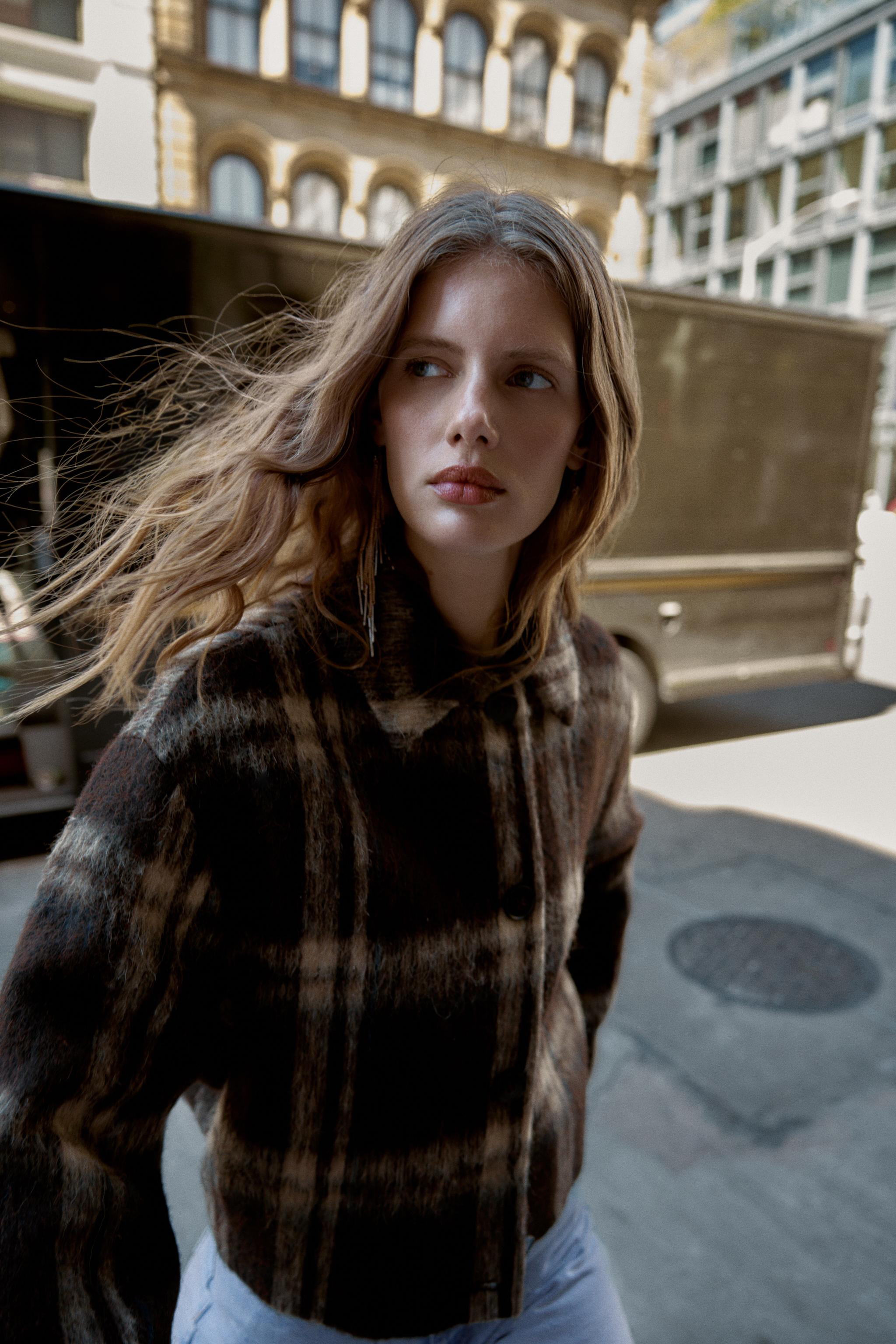 30% WOOL CHECKERED JACKET | Zara US