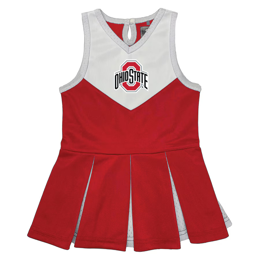 Ohio State Buckeyes Garb Girls Toddler Cheerleader Dress - Scarlet | Fanatics