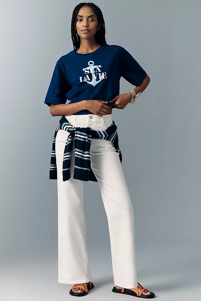 Anessa High-Rise Straight-Leg Jeans | Anthropologie (US)