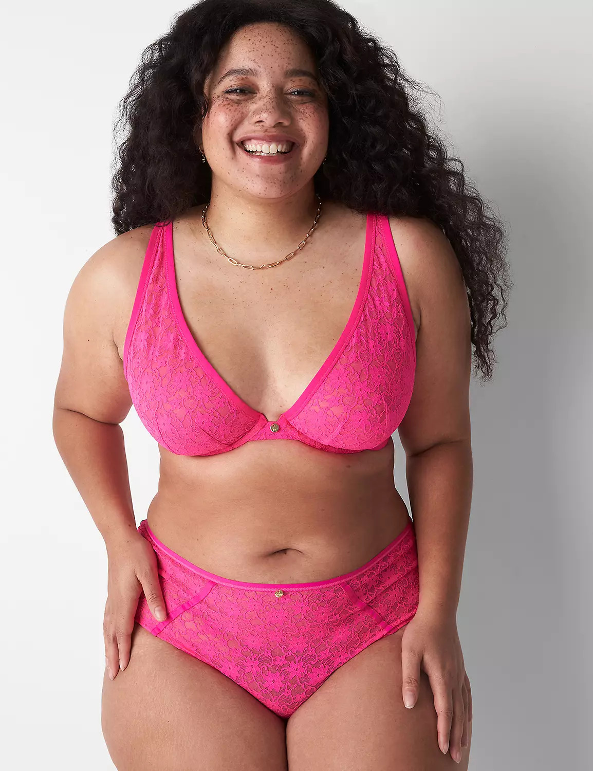 Lace Unlined High Apex Bra | LaneBryant | Lane Bryant (US)