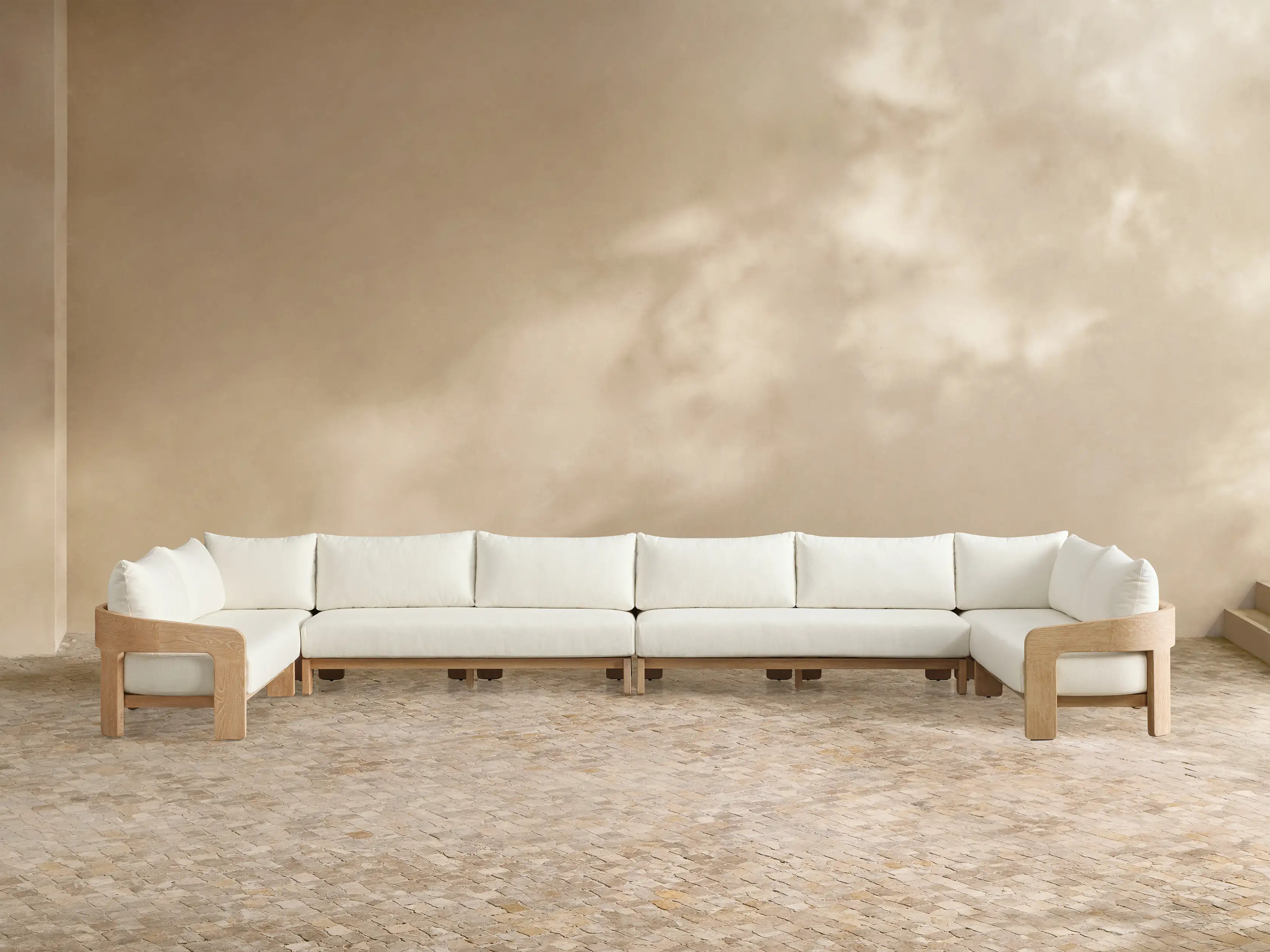 Anami Outdoor Four-Piece Sectional | Arhaus