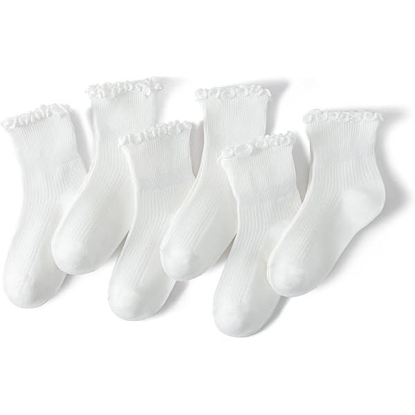 Looching 6 Pack Toddler Baby Girls Boys No Show Ankle Socks Cotton White Mesh Thin Low Cut Socks ... | Amazon (US)