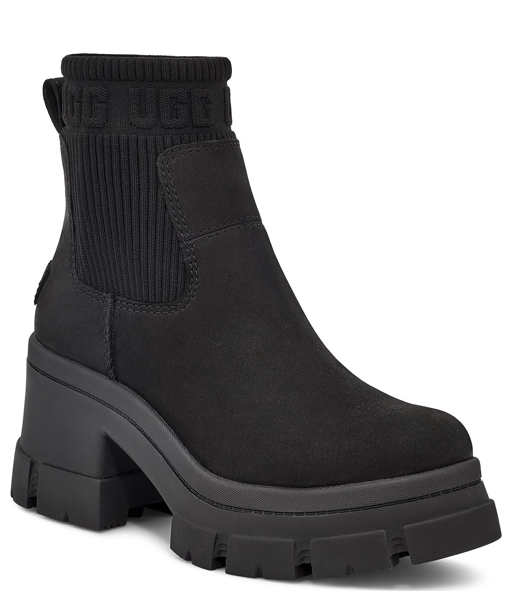 Brooklyn Waterproof Leather Platform Lug Sole Chelsea Booties | Dillard's