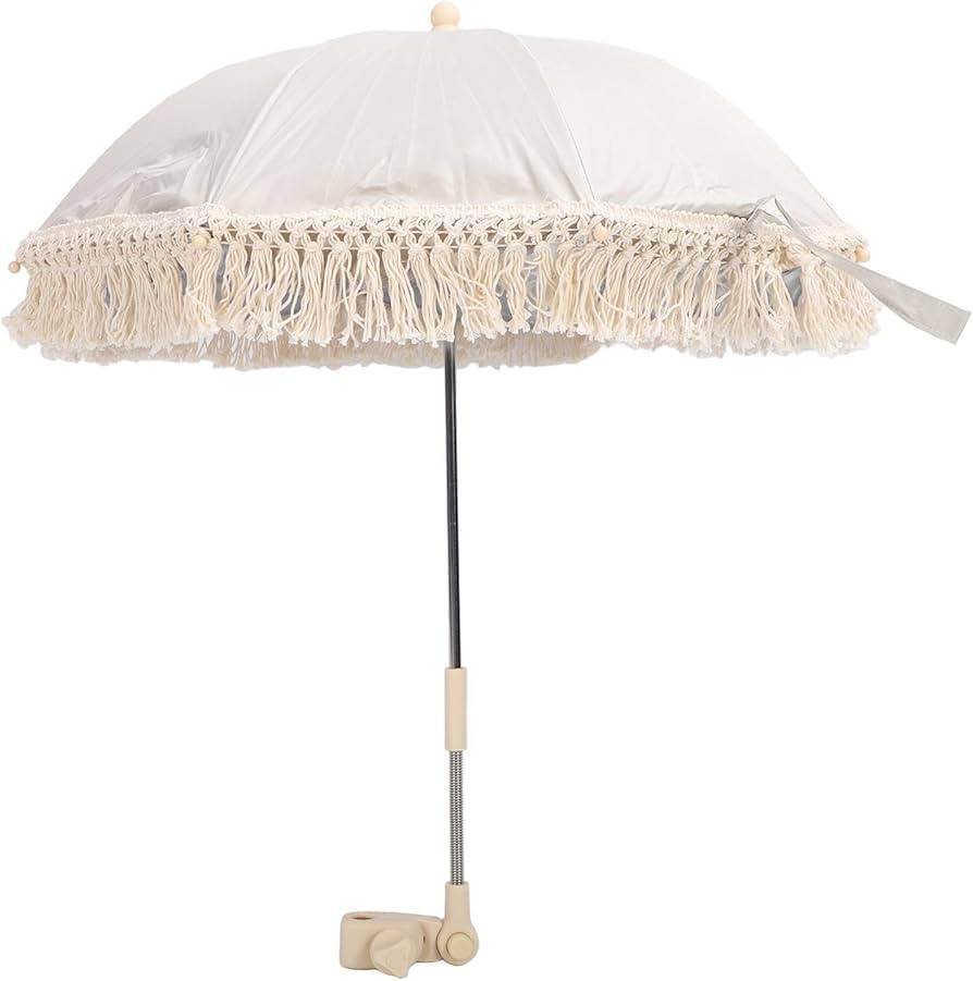 Baby Outdoor Parasols, Baby Stroller Parasol Umbrella with Adjustable Clamp, Toddler Umbrella for... | Amazon (US)