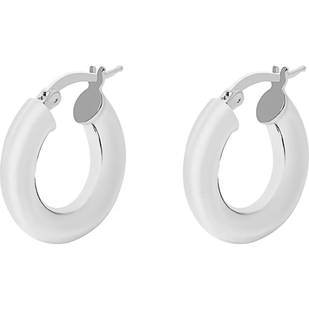 Argento Vivo Sterling Silver Tube Huggie Hoop Earrings at Nordstrom | Nordstrom